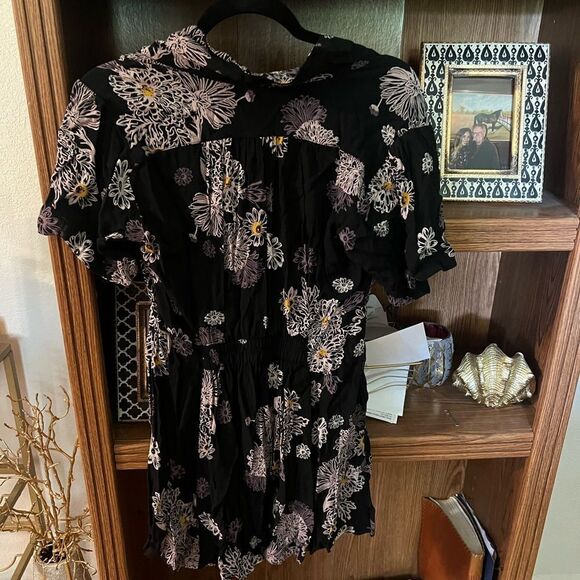 FREE PEOPLE BLUE HAWAII SHORT SLEEVE DRESS - Picture 4 of 4